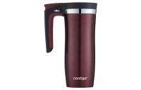Discounted Contigo AUTOSEAL Handled Vacuum-Insulated Stainless Steel Travel Mug with Easy-Clean Lid, 16 oz, Spiced Wine BCC2219