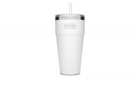 Sale YETI Rambler 26 oz Stackable Cup with Straw Lid white BYTT5105