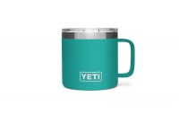 Clearance Sale YETI Rambler 14 oz Mug with Magslider Lid aquifer-blue BYTT5045