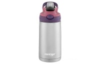 Contigo Kids Stainless Steel Water Bottle with Redesigned AUTOSPOUT Straw, 13 oz, Eggplant & Punch BCC2157 Limited Sale