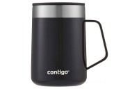 Contigo® Stainless Steel Vacuum-Insulated Mug with Handle and Splash-Proof Lid, Licorice, 14 oz BCC2170 Limited Sale