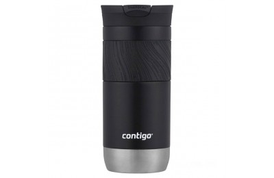 Discounted Contigo SnapSeal Insulated Stainless Steel Travel Mug with Grip, 16 oz, Licorice BCC2210