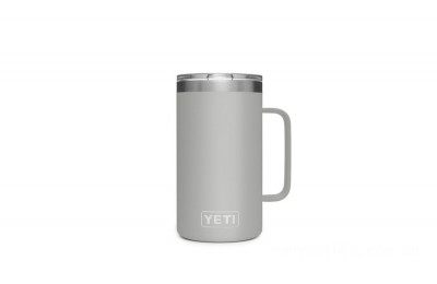 Clearance Sale YETI Rambler 24 oz Mug with Magslider Lid granite-gray BYTT5055