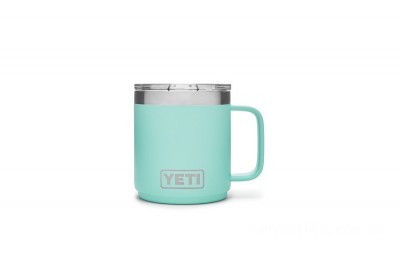 Limited Offer YETI Rambler 10 oz Stackable Mug with Magslider Lid seafoam BYTT5041