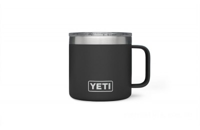 Clearance Sale YETI Rambler 14 oz Mug with Magslider Lid black BYTT5051