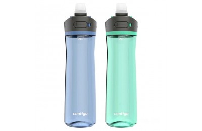 Contigo Kid's 14 oz. Water Bottle 2-Pack - Blue Monsters/Blueberry Green Apple