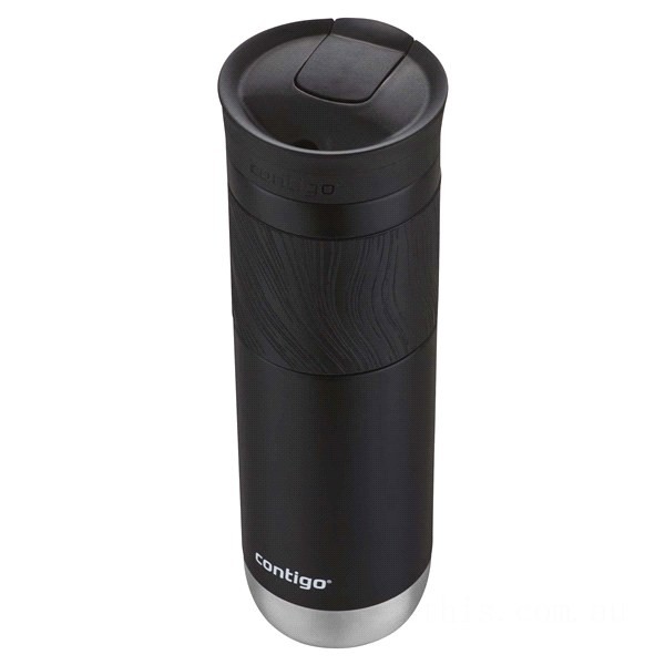 Limited Sale Contigo SnapSeal Insulated Stainless Steel Travel Mug with Grip, 24 oz, Licorice BCC2208