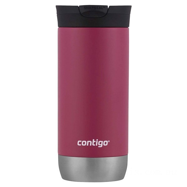 Discounted Contigo SnapSeal Insulated Stainless Steel Travel Mug with Grip, 16 oz, 2-Pack, Sake & Dragon Fruit BCC2215