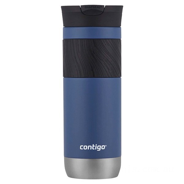 Discounted Contigo SnapSeal Insulated Stainless Steel Travel Mug with Grip, 20 oz, Blue Corn BCC2221