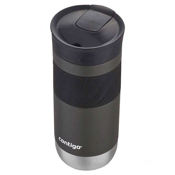Discounted Contigo SnapSeal Insulated Stainless Steel Travel Mug with Grip, 16 oz, Sake BCC2223
