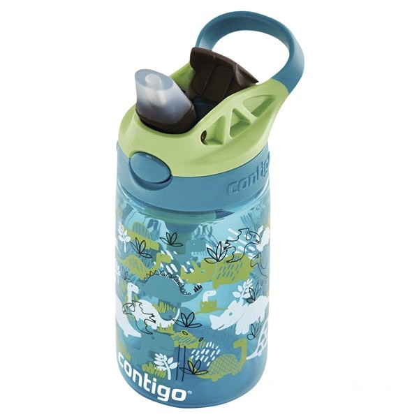 Discounted Contigo Kids Water Bottle with Redesigned AUTOSPOUT Straw, 14 oz, Dinos BCC2224