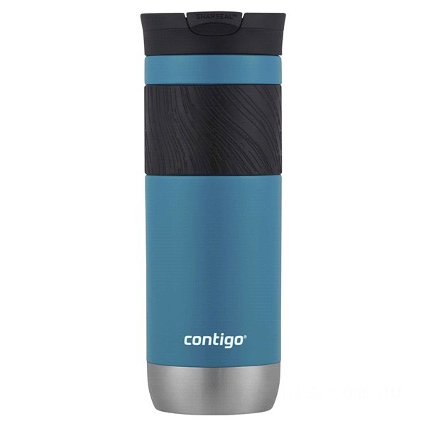 Discounted Contigo SnapSeal Insulated Stainless Steel Travel Mug with Grip, 20 oz, Juniper BCC2232