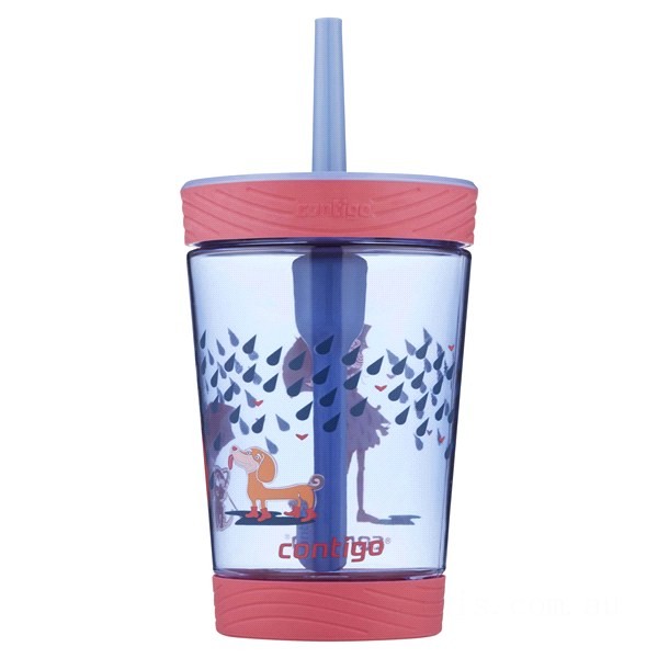 Limited Offer Contigo Spill-Proof Kids Tumbler with Straw, 14 oz, Wink BCC2238