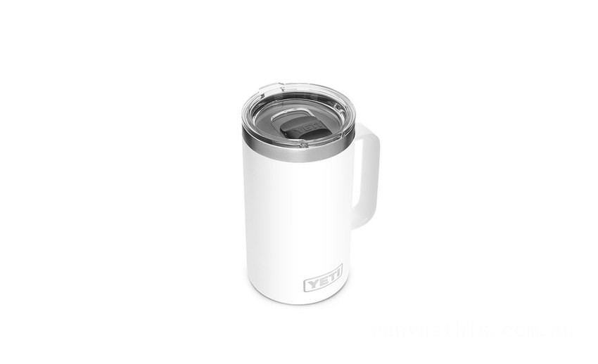 Clearance Sale YETI Rambler 24 oz Mug with Magslider Lid white BYTT5056