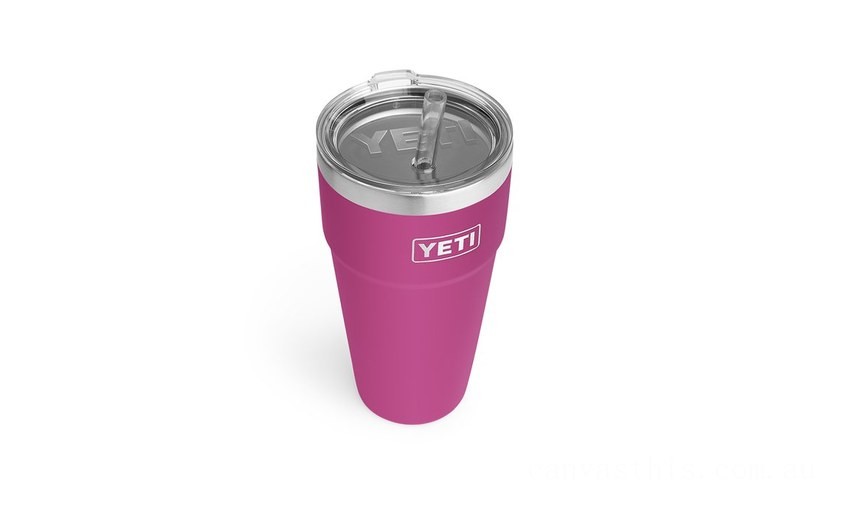Clearance Sale YETI Rambler 26 oz Stackable Cup with Straw Lid prickly-pear-pink BYTT5103