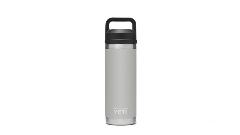 Discounted YETI Rambler 18 oz Bottle with Chug Cap granite-gray BYTT4992