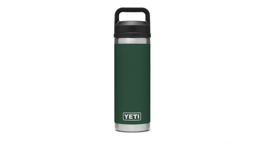 Discounted YETI Rambler 18 oz Bottle with Chug Cap northwoods-green BYTT4994