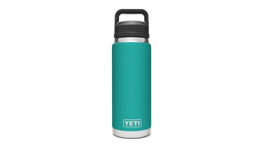 Discounted YETI Rambler 26 oz Bottle with Chug Cap aquifer-blue BYTT5002