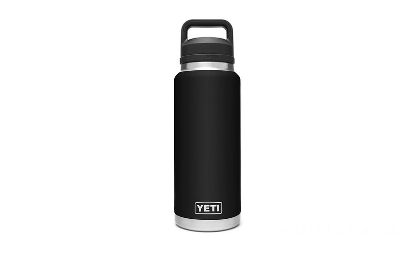 Limited Offer YETI Rambler 36 oz Bottle with Chug Cap black BYTT5021