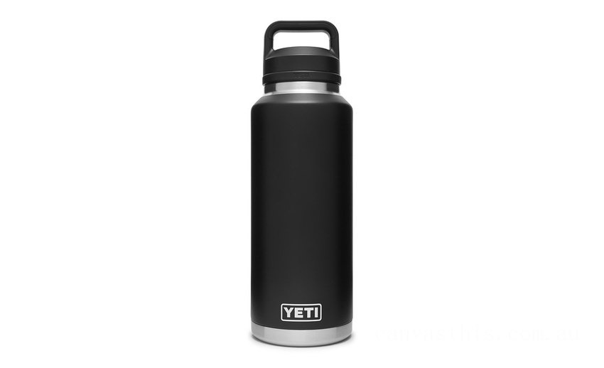 Limited Offer YETI Rambler 46 oz Bottle with Chug Cap black BYTT5029
