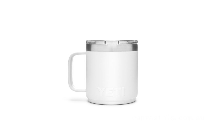 Limited Offer YETI Rambler 10 oz Stackable Mug with Magslider Lid white BYTT5040