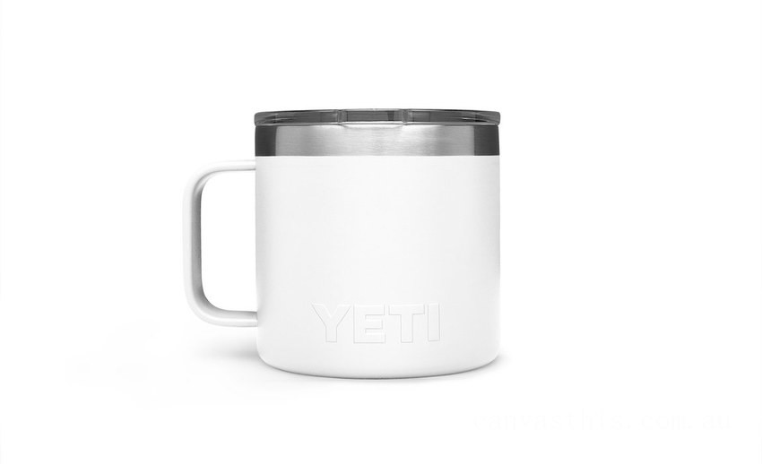 Clearance Sale YETI Rambler 14 oz Mug with Magslider Lid white BYTT5048