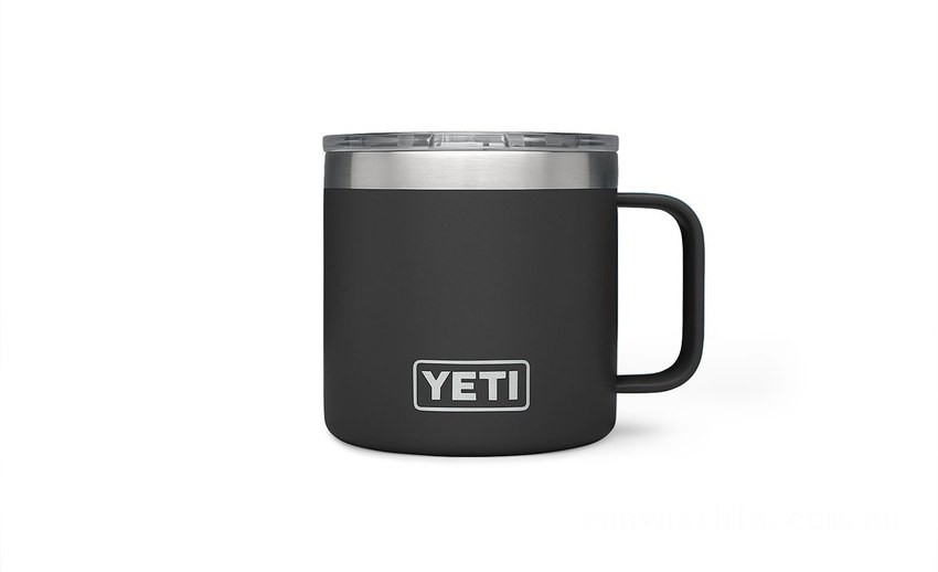 Clearance Sale YETI Rambler 14 oz Mug with Magslider Lid black BYTT5051