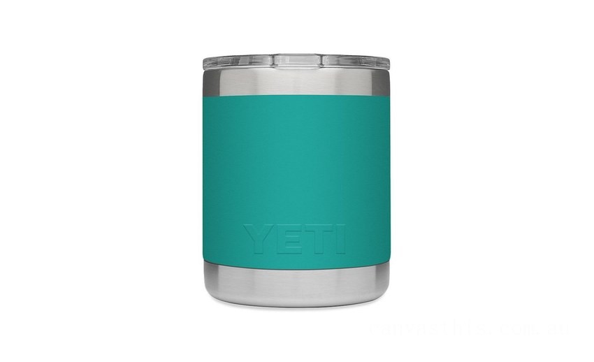 Sale YETI Rambler 10 oz Lowball with Magslider Lid aquifer-blue BYTT5110