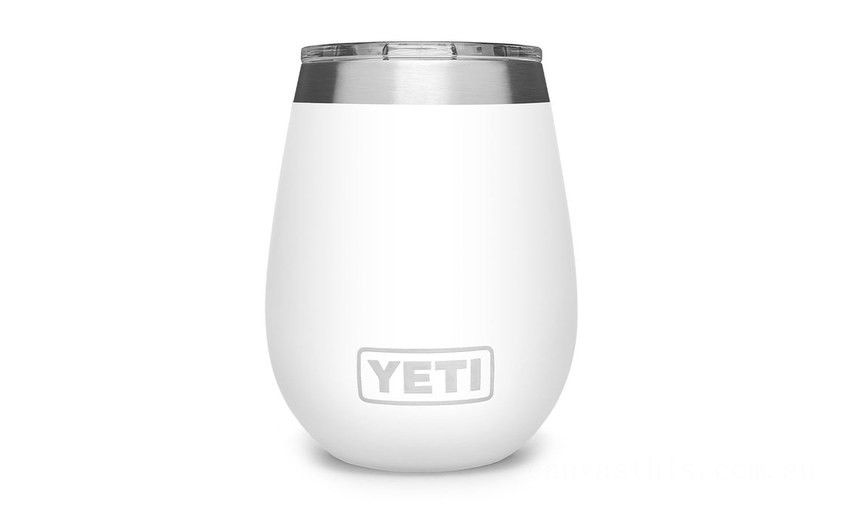 Limited Sale YETI Rambler 10 oz Wine Tumbler with Magslider Lid white BYTT4984