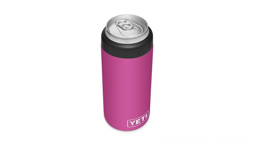 Clearance Sale YETI Rambler 12 oz Colster Slim Can Insulator prickly-pear-pink BYTT5079