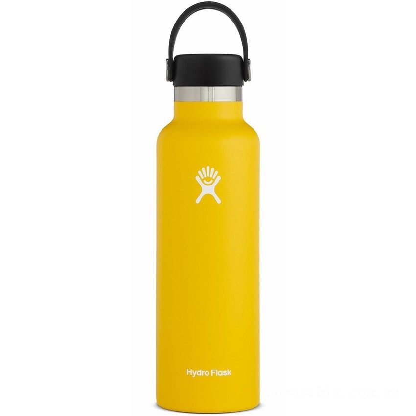 Hydro Flask 21oz Standard Mouth Water Bottle Sunflower BHDY2472 Limited Sale
