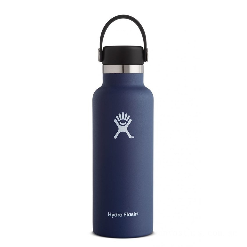 Hydro Flask 18oz Standard Mouth Water Bottle Cobalt BHDY2480 Limited Sale