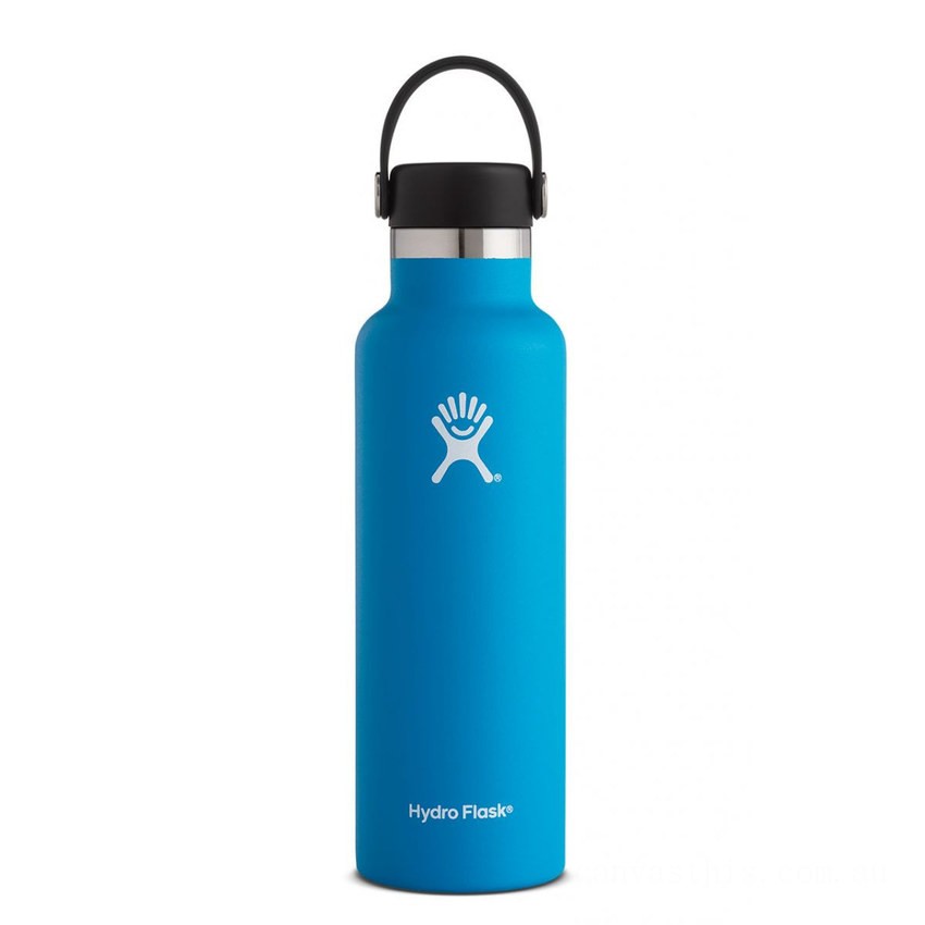 Hydro Flask 21oz Standard Mouth Water Bottle Pacific BHDY2485 Discounted