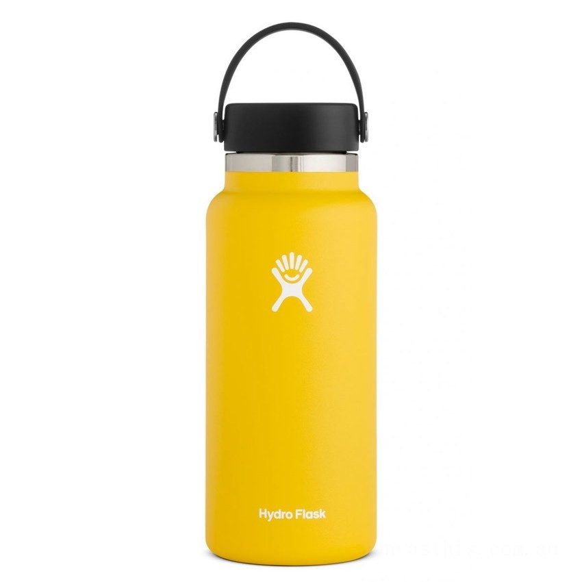 Hydro Flask 32oz Wide Mouth Bottle Sunflower BHDY2490 Discounted