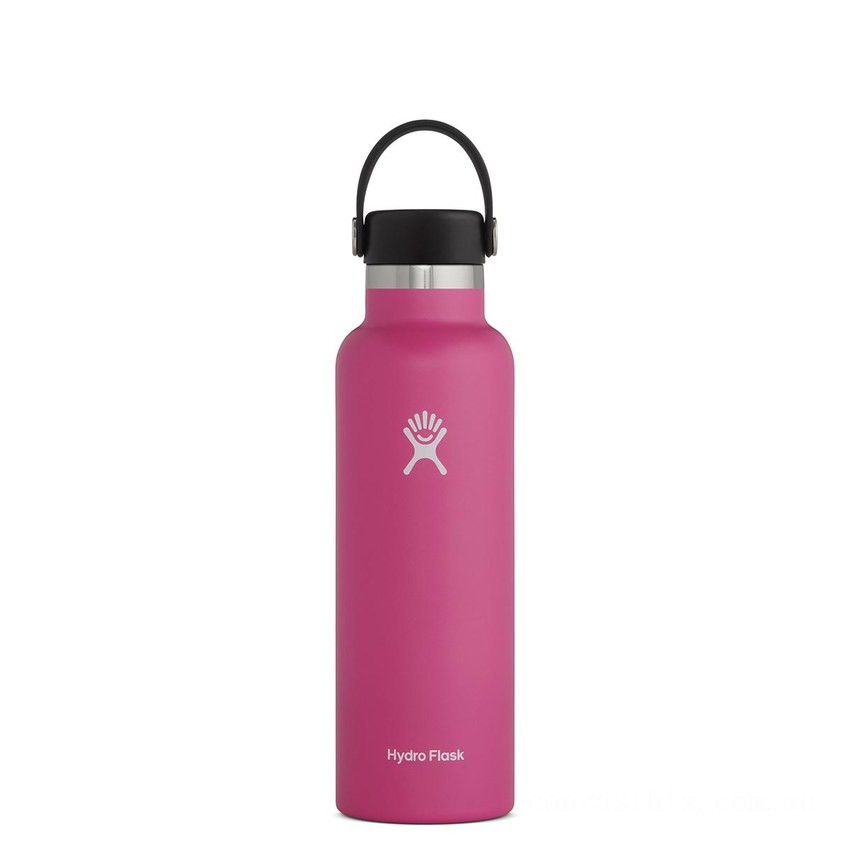 Limited Sale Hydro Flask 21oz Standard Mouth Water Bottle Carnation BHDY2521