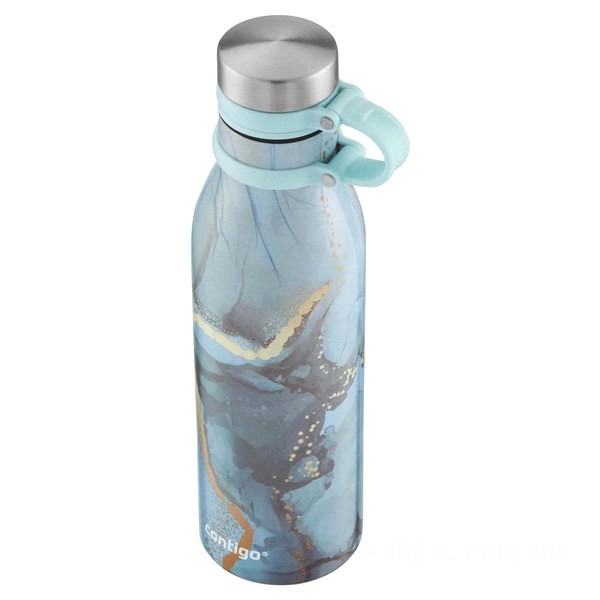 Contigo Couture THERMALOCK Vacuum-Insulated Stainless Steel Water Bottle, Translucent Flower, 20 oz BCC2136 on Sale