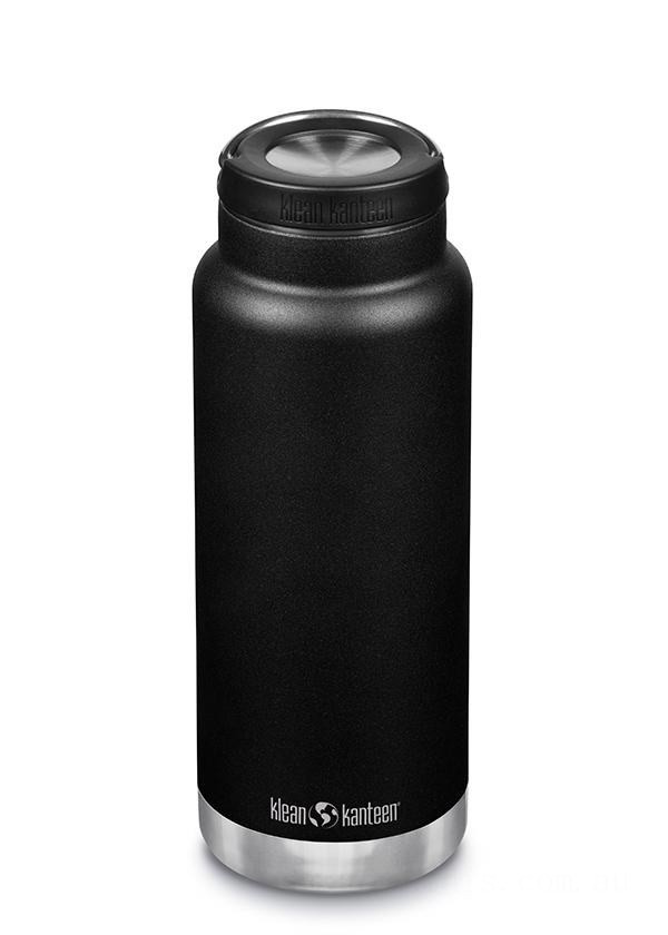 Klean Kanteen Insulated TKWide 32 oz with Loop Cap-Shale Black BKK4985 Clearance Sale