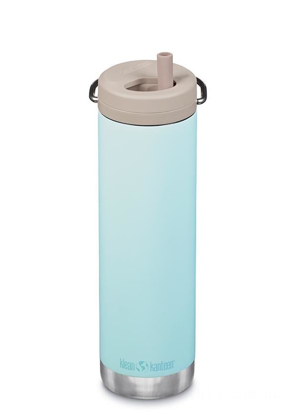 Klean Kanteen Insulated TKWide 20 oz with Twist Cap-Blue Tint BKK4962 Limited Sale