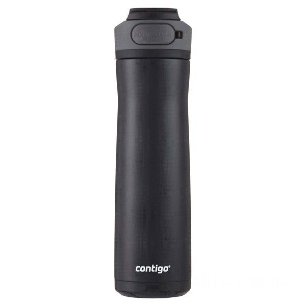 Contigo CORTLAND CHILL 2.0 Stainless Steel Water Bottle with AUTOSEAL® Lid, Painted Liorice, 24 oz BCC2145 on Sale