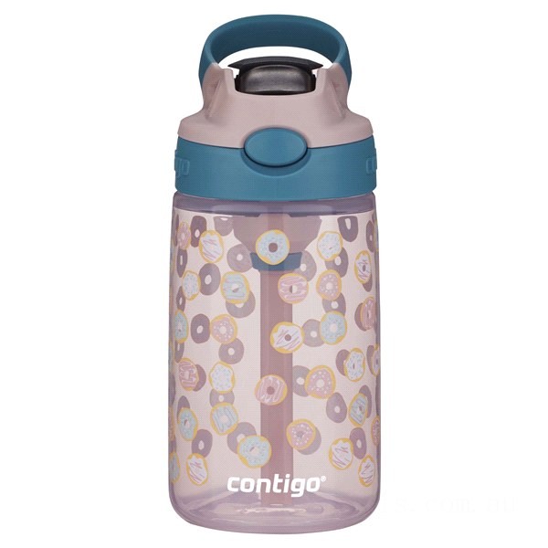 Contigo Kids Water Bottle with Redesigned AUTOSPOUT Straw, 14 oz, Doughnut BCC2167 Limited Sale