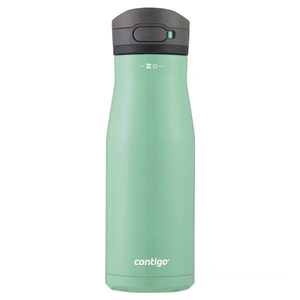 Contigo Jackson Chill 2.0 Stainless Steel Water Bottle with AUTOPOP® Lid, Coriander, 32 oz BCC2177 Discounted