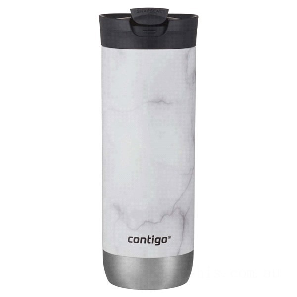Contigo Stainless Steel Coffee Mug | Couture SNAPSEAL Vacuum-Insulated Travel Mug, White Marble, 20 oz BCC2180 Clearance Sale