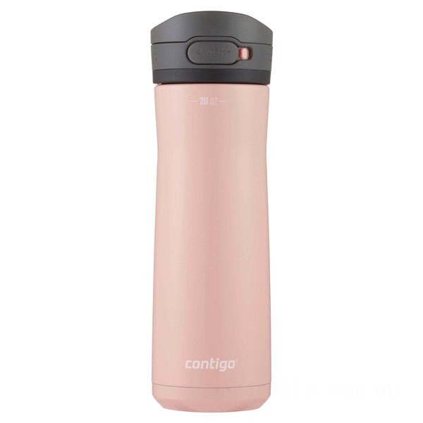 Contigo Jackson Chill 2.0 Stainless Steel Water Bottle with AUTOPOP® Lid, Pink Lemonade, 20 oz BCC2184 Clearance Sale
